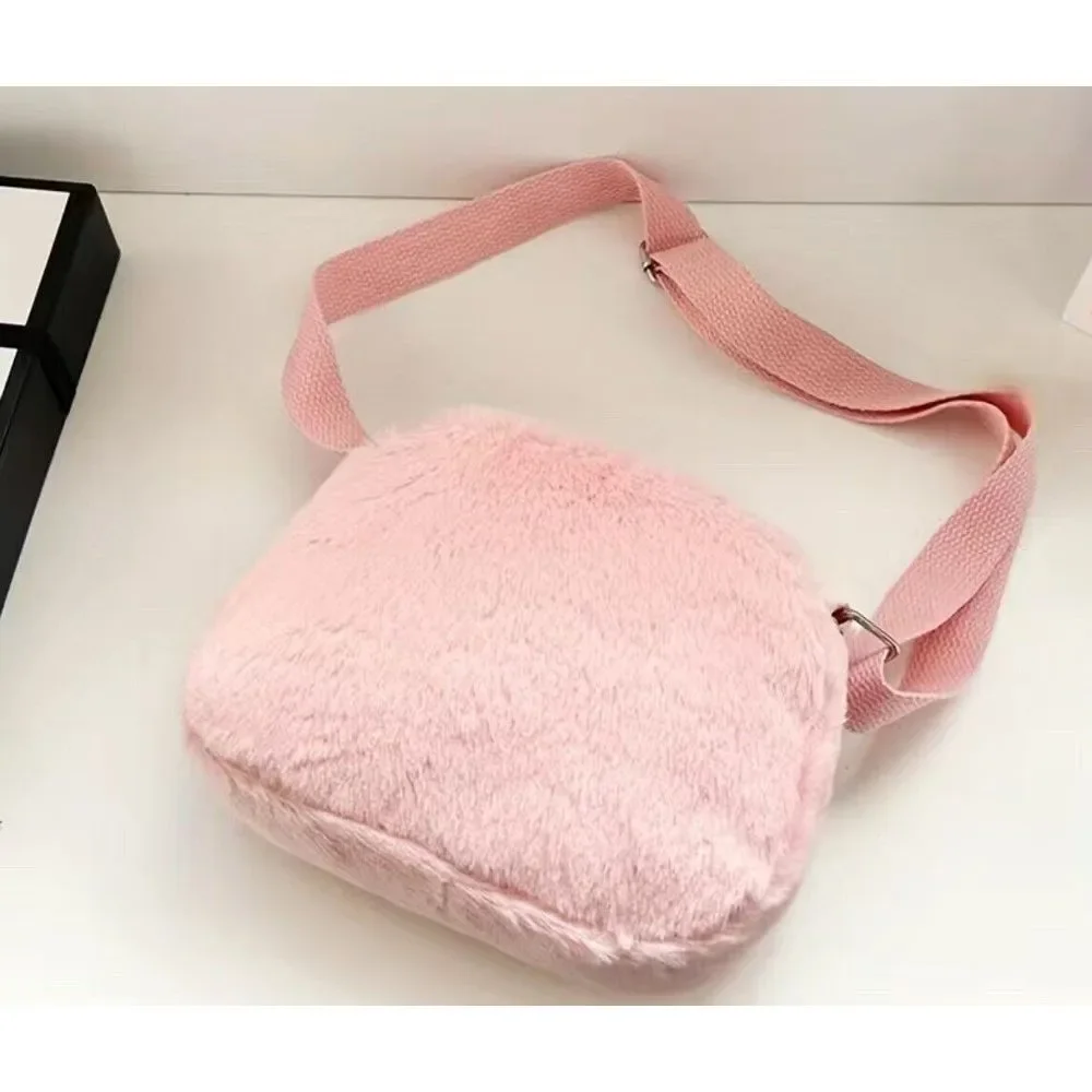 Cat Crossbody Bags Girls Women Fashion Love Pink Fuzzy Cat Shoulder Bag New‎